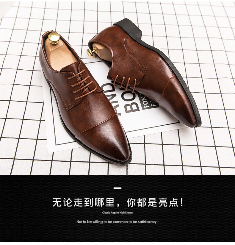 Classic Oxford Leather Shoes For Men Casual Business Wedding Shoes High Quality Men's Dress Formal Social Leather Shoes Male