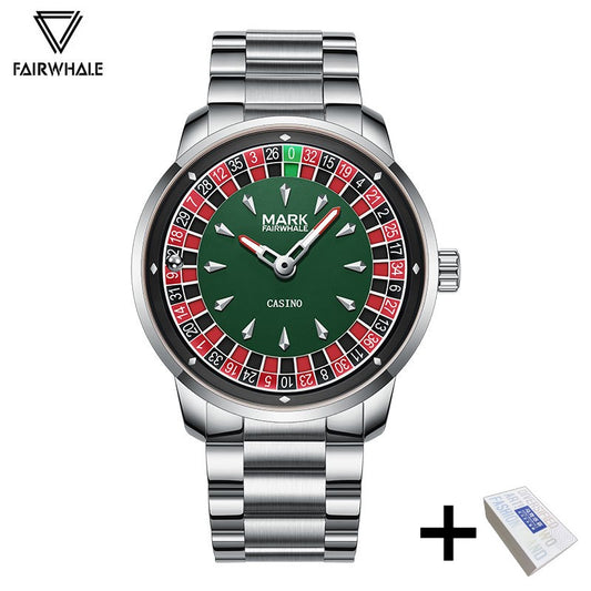 High Quality Mark Fairwhale Mens Wristwatch Fashion Unique Rotating Roulette Dial Waterproof Quartz Man Watche Dropshipping ?
