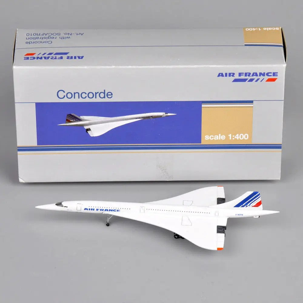 Aviões na Escala 1:400 França 1976-2003 Miniaturas de Aeronaves de Metal Fundido Brancas de Presente Brinquedos de Avião