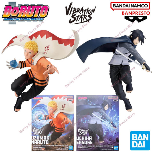 In Stock BANPRESTO Vibration Stars Boruto: Naruto Next Generations Uzumaki Boruto Uchiha Sasuke Anime Firgure Boxed Model Toys