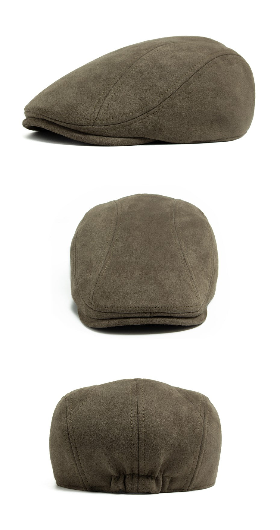 New Suede Autumn Winter Beret Fashion Vintage Men Women Newsboy Hat Casual Flat Visor Cap Berets For 54-58cm Head Circum Ference