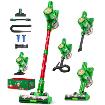 Cordless Vacuum Cleaner, 46Kpa/500W/55Mins Vacuum Cleaners for Home, Self-Standing Rechargeable Vacuum, Christmas Gifts