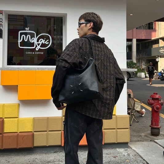 YUEN ex mat Vintage Hobo Tote Bag Underarm Crossbody oulder Bag Street Sle Casual Pure Color PU Leather Bag