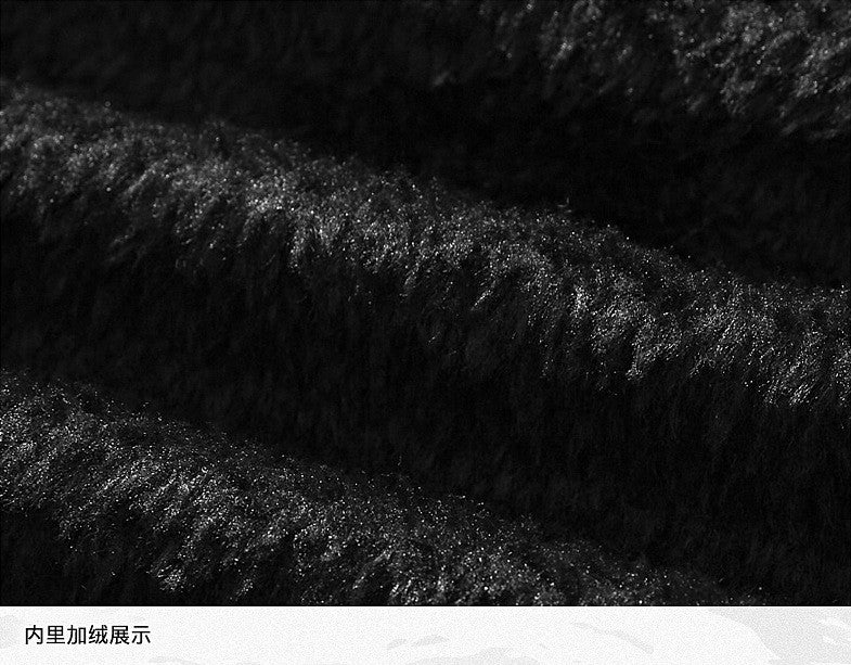 Fleece Fur Collar Windbreaker Coat Male Pu Jacket Men Thick Warm Cashmere Military Bomber Tactical Leather Jackets Mens Outwear