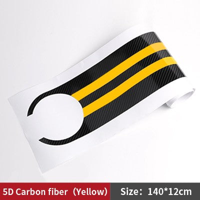 Car Styling Stickers Carbon Fiber Car Hood Sticker Decals M Performance Decor For BMW E90 E46 E39 E60 F30 F10 F15 E53 X5 X6