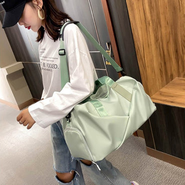 Women Gym Bag Sports Travel Dry Wet Bag Handbags Multifunction Swimming Tote Shoulder Weekend Fitness Duffle Yoga Shoes Daypack