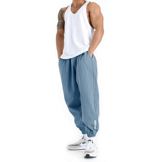 Muscle Men Sports Pants Training Basketball Running Loose Korean Version Of Casual Fitness Pants Fashionable Fitness Pants
