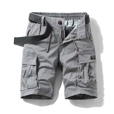 Men's Casual Loose Cotton Work orts American Retro Sle Five-Quarter Length Youth Faion Summer Apparel Straight Leg Fit