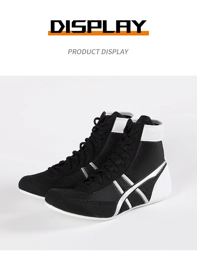 Weightlifting shoes boxing shoes breathable wear-resistant non-slip wrestling shoes fighting sports shoes gym training shoes