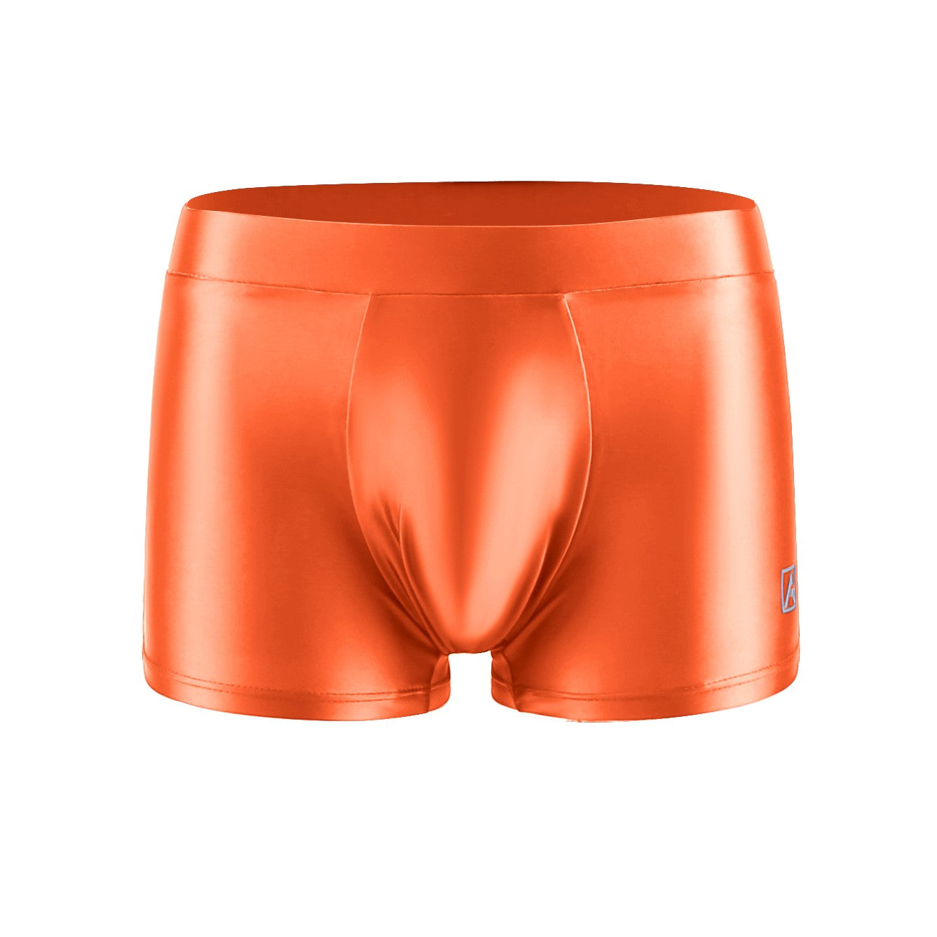 AMORESY Men's Satin Glossy Boxer Shorts Breathable High Elastic Sports Thin Soft Brief Swimming Fitness Solid Leggings Underwear