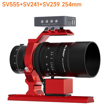 SVBONY New Upgrade Astrophotography Telescope APO SV555 and SV239 Dovetail Plate Red for Astrophotography
