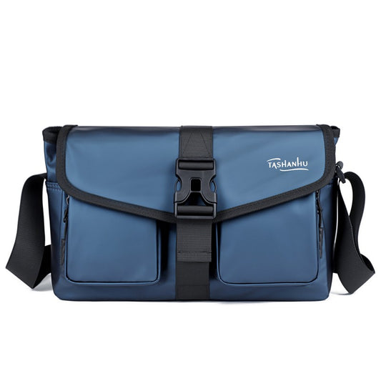 Men's Crossbody Bag Nylon Lightweight Chest Shoulder Bag with Zipper Pocket Waterproof Outdoor Travel Sport Messenger Bag