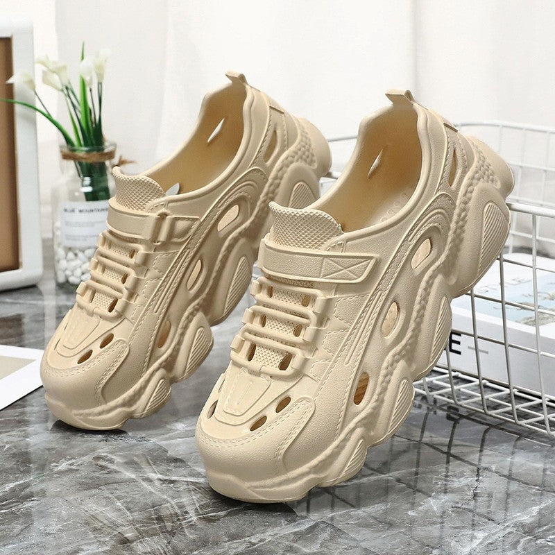 Summer Men's Super Light Sandals Waterproof Sneakers Slip On EVA Thick Sole Slides Fishing Driving Outdoor Jogging Flat Shoes