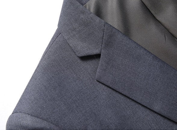 Men's Solid Color Business Suit 2025 High Quality Fashion Banquet Wedding Trend Groom Best Man Single 3/2/1