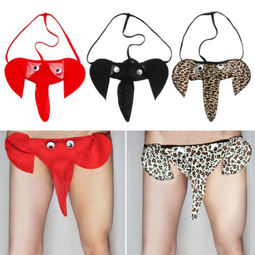 Men's Sexy Elephant Lingerie G-string Male T-back Thongs Bulge Pouch Underwear Men's Clothing
