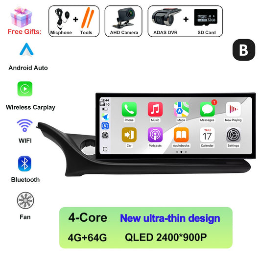 Car Audio Multimedia Player QLED 2400*900P Touch Screen For Mazda ATENZA Mazda 6 2020-2022 12.3 inch DSP Stereo 4G Bluetooth DVR