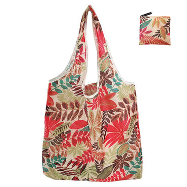 Bolsas de Compras Reutilizáveis Femininas Dobráveis Sacola Portátil de Pano Ecológica Dobrável Grande Capacidade para Frutas Vegetais