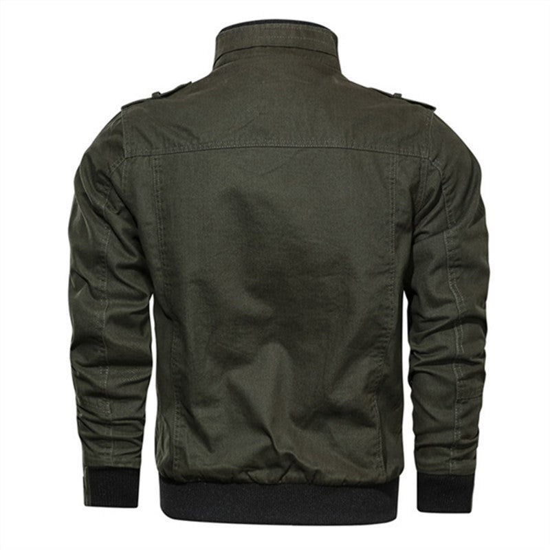 Spring Autumn Jacket Men Cotton Windbreaker Bomber Coat Military Men's Tactics Jackets Man Cargo Casual Jacket Mens Clothes 2025