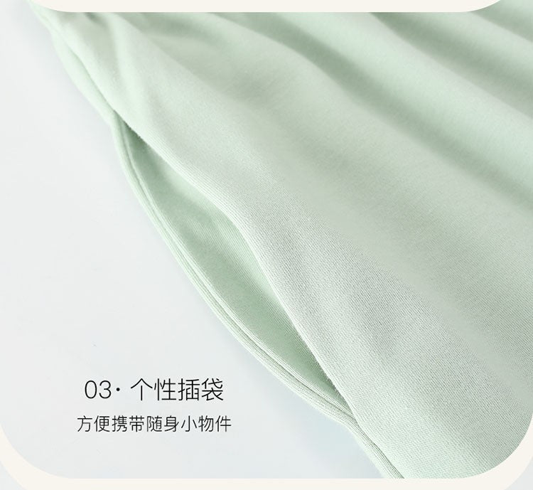2023 New Men's Nightwear Summer Thin Soft Homewear Youth Boy Short Sleeping Top & Pant Pajamas Set Male Sleepwear Big Size