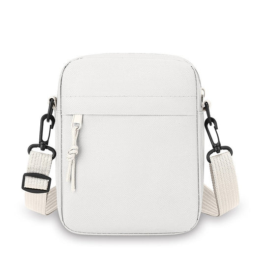Simple Solid-Color Men's Mini Crossbody Bag - Lightweight and Stylish Ideal for Casual Use and Carrying Phones