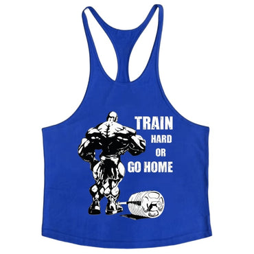 Men's Sleeveless Fitness Tank Top, Cotton Slim Fit Soft Gym Shirt, Bodybuilding Stringer Muscle Singlet for Intense Training