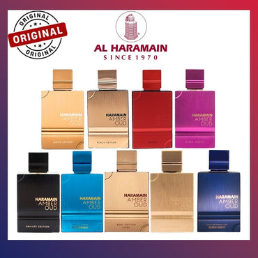 60ml Al Haramain Amber Oud Eau de Parfum Femmen Spray Original Arab Perfumes Lasting Noble Male Pheromone Perfume Cologne Makeup