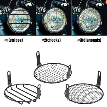 6.5inch Motorcycle Universal Vintage Headlight Protector Retro Grill Light Lamp Cover Chopper CafeRacer Motorcycle Parts
