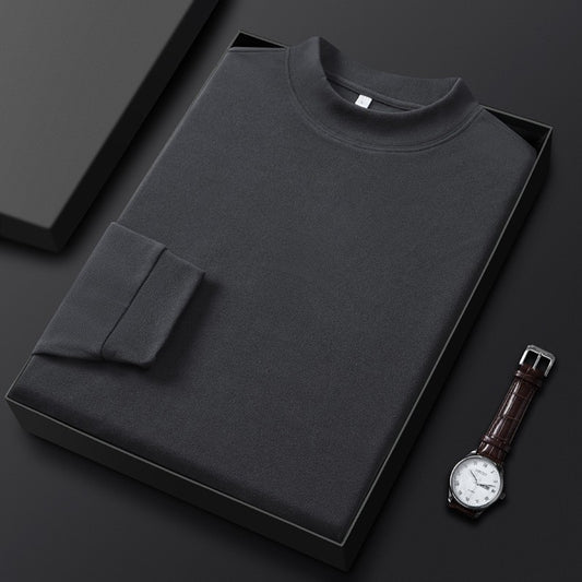 Winter Fleece Thicken Tops Large Size pajamas 6XL 7XL 8XL 9XL Men's Thermal Underwear Tops  Long Sleeve Black