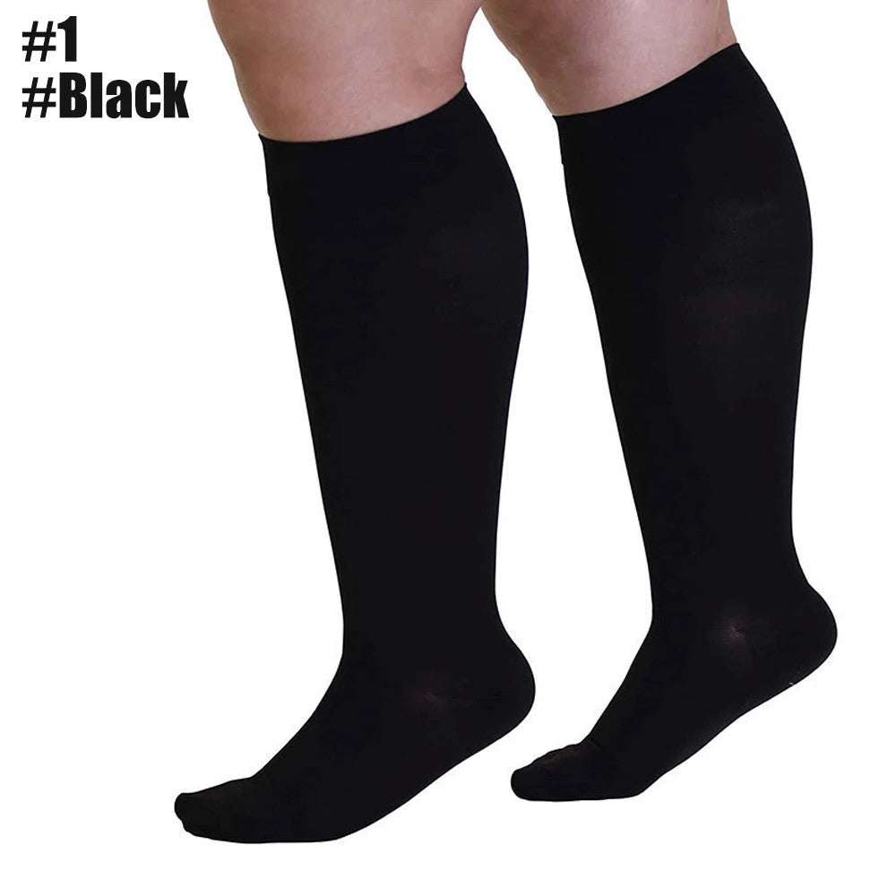 S-7XL Knee High Brace Medical Compress Stocks Firm Support 20-30 MmHg Varicose Veins Stovepipe Sock Unisex Therapeutic Leg Brace