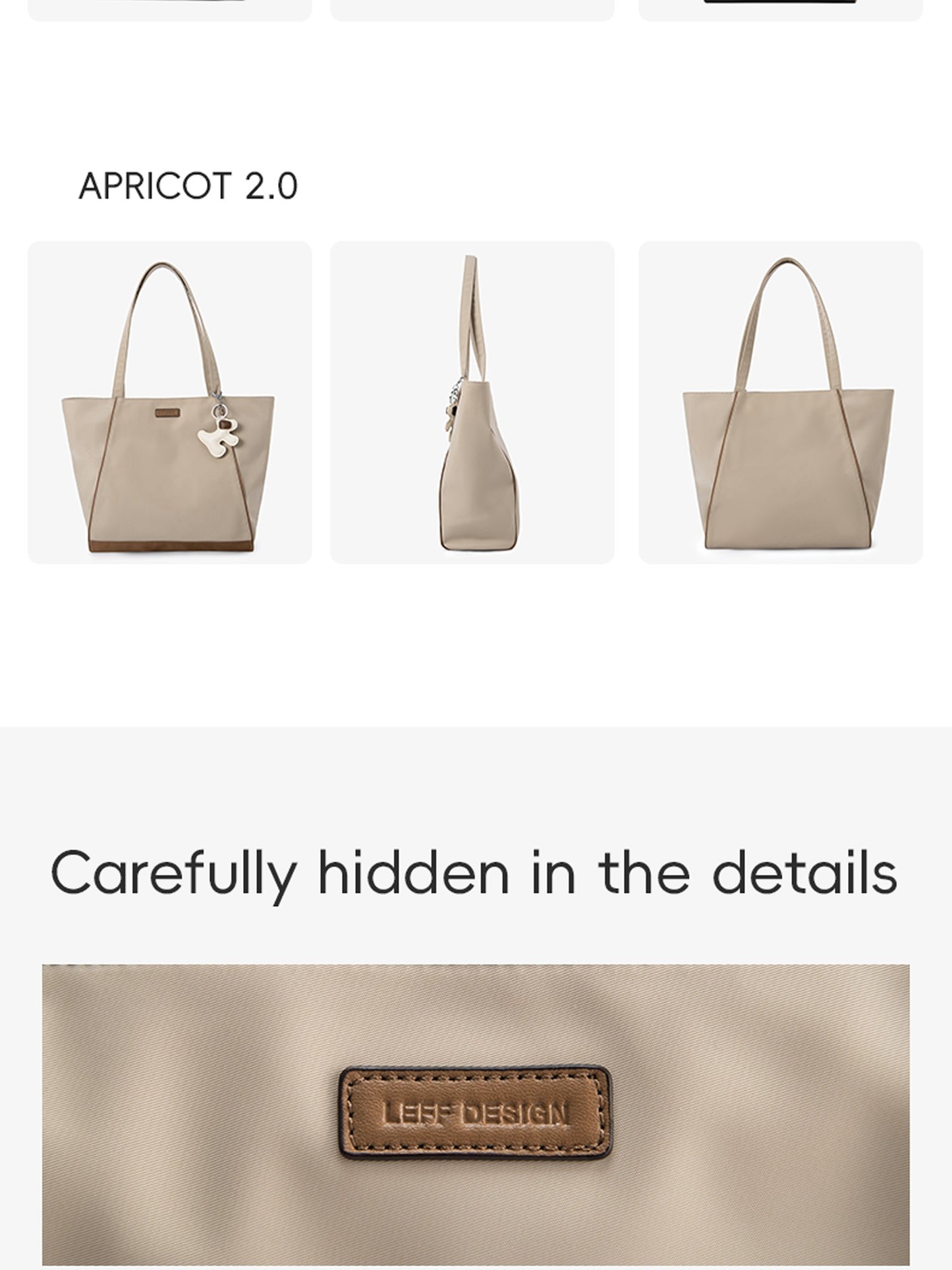 LEFF Luxury Women's Tote Bag Crossbody Bag High End Large Capacity Shoulder Bags Nylon Waterproof Commuting Bag Outdoor Bags