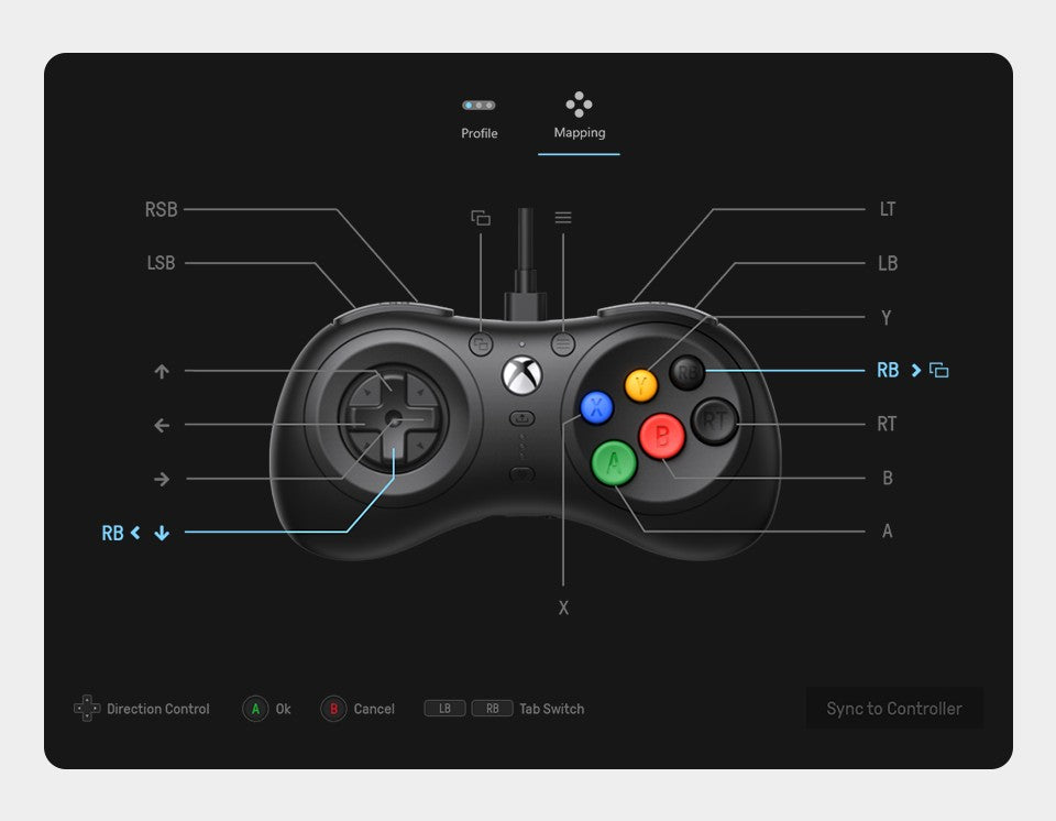 8BitDo M30 Gamepad Wired Controller for Xbox Series X|S, Xbox One, and Windows with 6-Button Layout - Officially Licensed