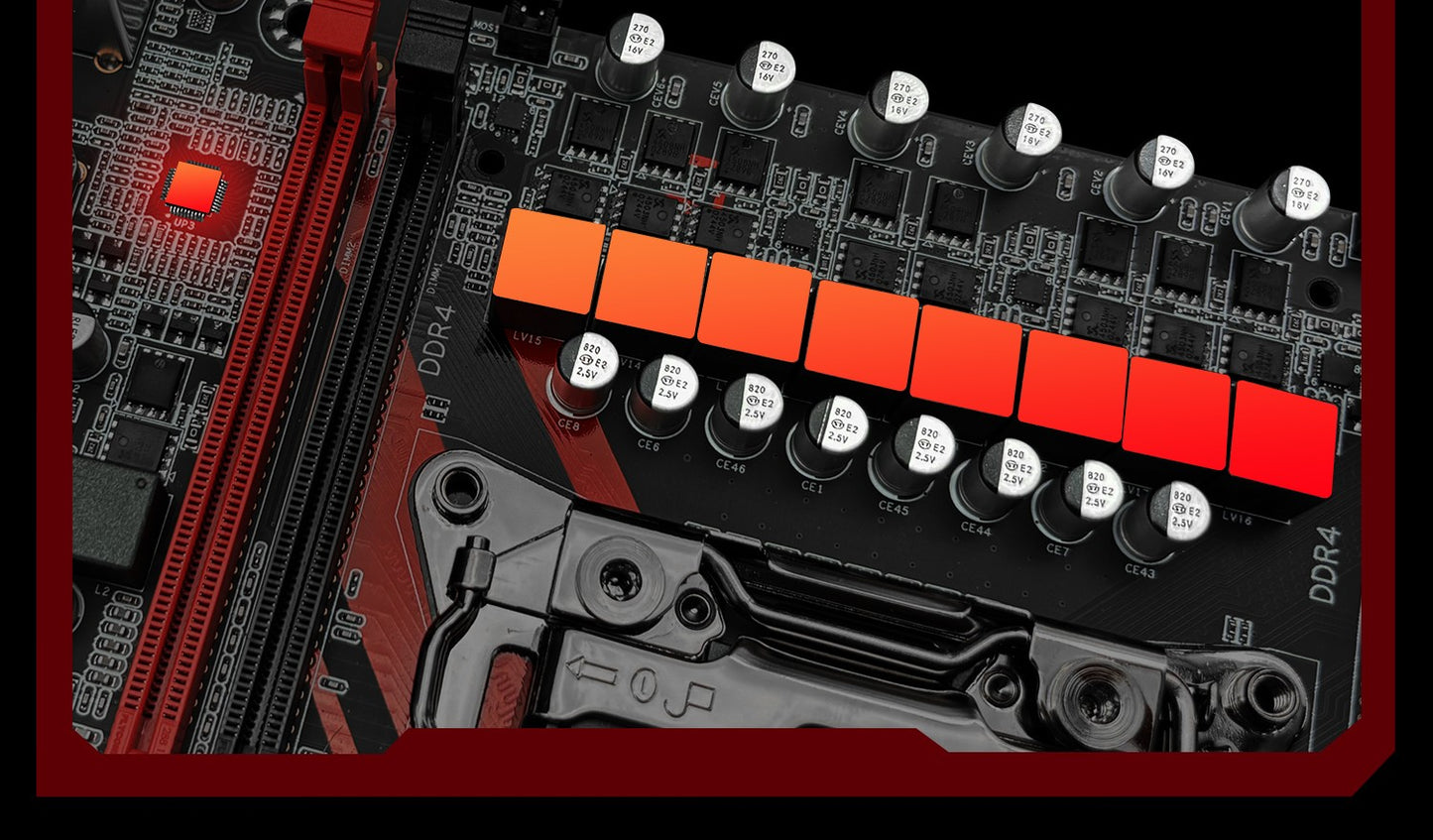 Placa-mãe MACHINIST X99 RS9 LGA 2011-3 Intel Xeon E5 2680 V4 CPU e kit opcional de memória RAM DDR4 16 GB com quatro canais USB3.0