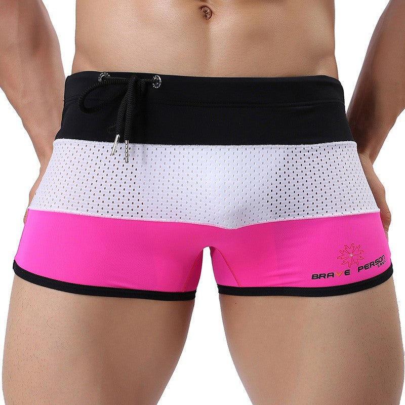 Men's Surf Board Shorts Beachwear Swimming Trunks Men U Convex Pouch Boxer Shorts Bikni Male Panties Underpants