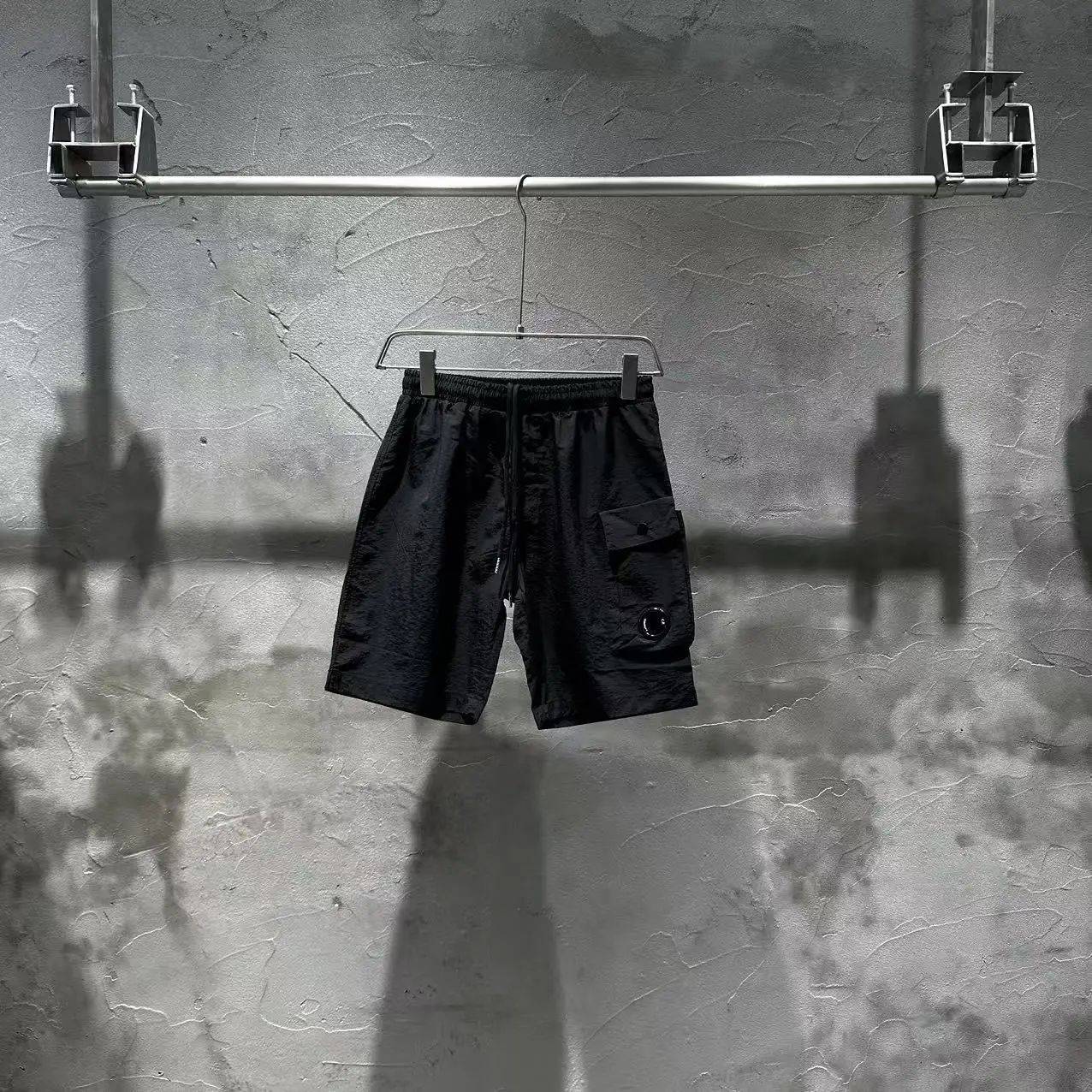 New CP Summer Youth Casual Sports Loose Beach Pants Nylon Shorts Quick drying 5-point Pants Trendy Brand Men's Fashion