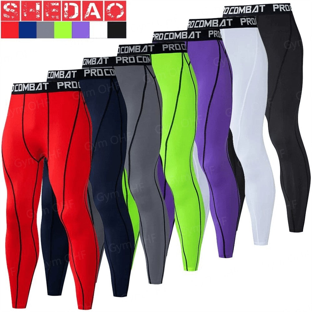 Thermal Man Underwear Set Spi/Der Compression T Shirt Leggings Yoga Sets Fitness