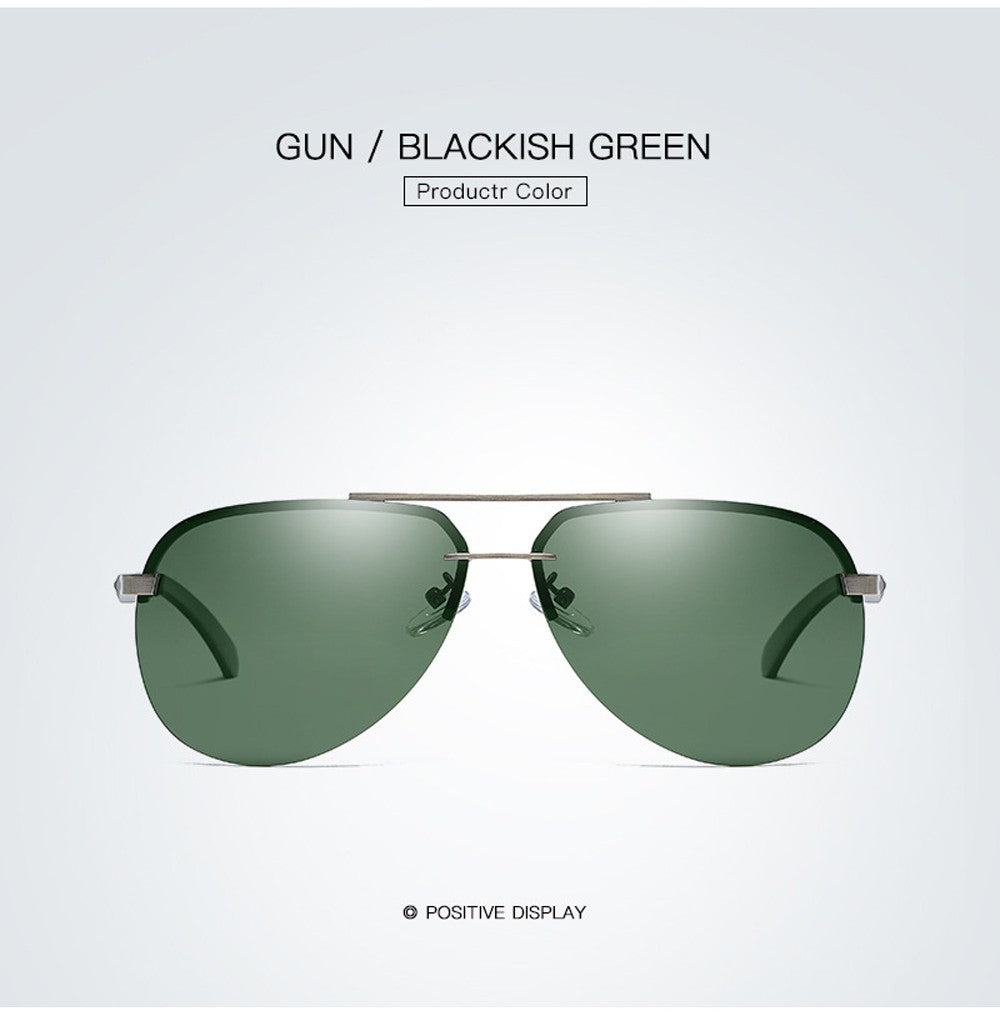 New Polarized Men Sunglasses Classic Driving Sun Glasses Metal Frame Mirror Lens Sunglasses Men/Women