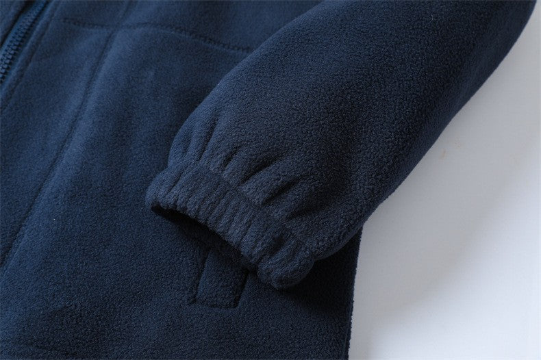 2024 Brand Winter Fleece Jacket Men's Casual Thickened Wool Jacket high quality Design Warm Fashion Hooded Coat Outdoor Ski Suit