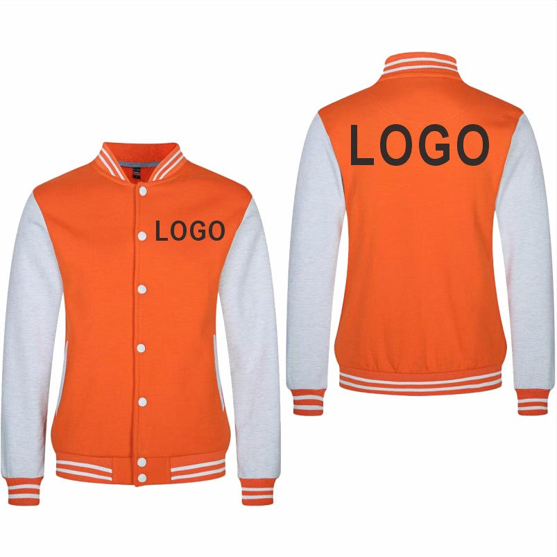 High Quality Baseball Uniforms Warm Jacket All-match Plus Velvet Jacket Custom Printing Embroidery LOGO Costume Varsity Jacket