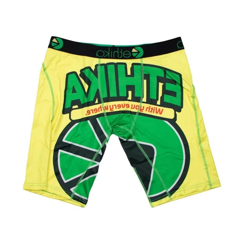 ETHIKA Men Underwear Breathable Sexy Men's Panties Lingerie Underpants Male Man Boxers Fashion Print Mens Boxer Briefs Trunks