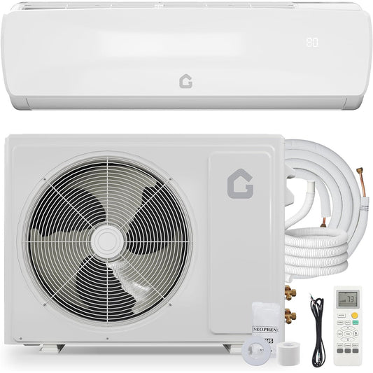 18000 BTU 19 SEER Ductless Mini-Split Air Conditioner and Heat Pump System, 3-in-1 Cooling, Heating,Inverter AC Unit 230V