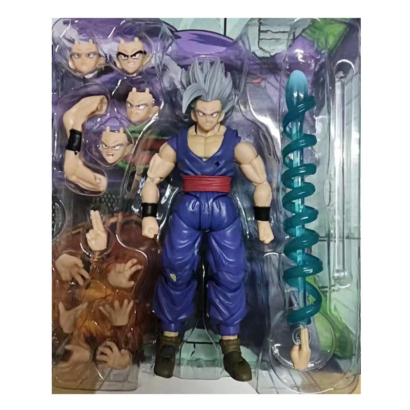 Shf Dragon Ball Son Gohan Besta Action Figure PVC Boneco Colecionável Articulado Anime Super Saiyajin Gohan Modelo Brinquedo de Presente 17cm
