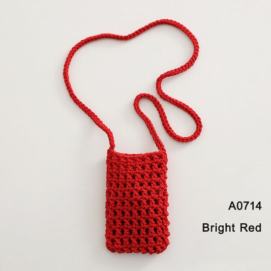 Handmade Crossbody Phone Purse - Openwork Shell Design Tote, Handmade Crossbody Phone Purse,Crochet Beach Bag