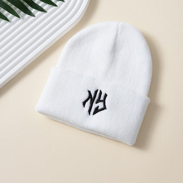 Chapéus de inverno, gorros unissex, boinas de malha para homens, gorro de ciclismo de outono, boné quente para esquiar ao ar livre, gorro masculino feminino da moda de Nova York para o frio