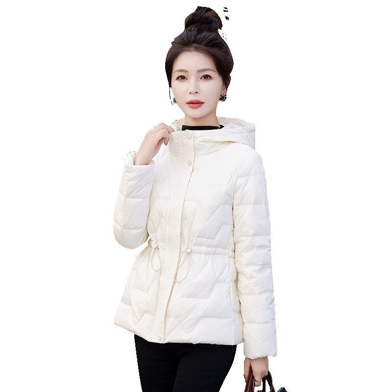Down For Women, Lightweight Short, 2024 Winter New Collection, Waist Cinching And Warm, Duck Down Slim Fit, Korean Version