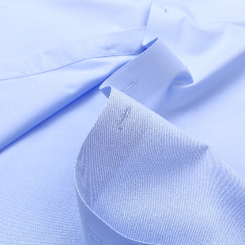 8XL Anti-Wrinkle 80% Cotton 15% Elastic Silk 5% Spandex No-Iron Business Office Soft Cozy Micro Elastic Long-sleeved Shirts Men