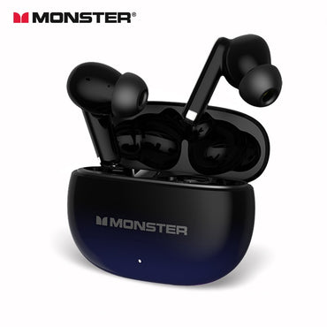Monster AuraFit XT02 ANC Bluetooth Earphone -32dB Active Noise Canceling Earbuds Hi-fi Stereo Wireless Bluetooth 5.4 Headphone