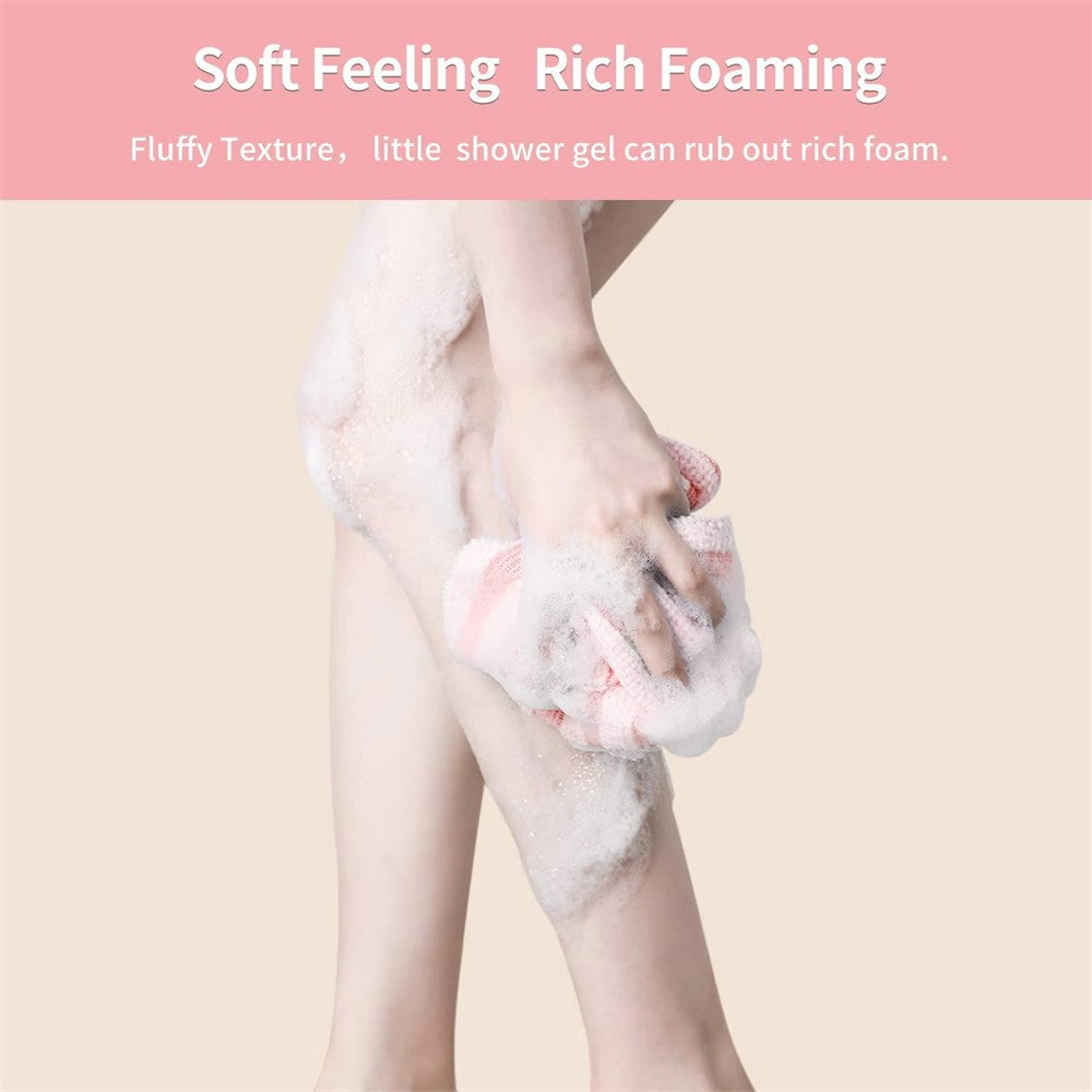 1pc Exfoliating Back Body Scrubber For Shower Bath, Long Strip Rubbing Scrub Towel, Exfoliating Washcloth