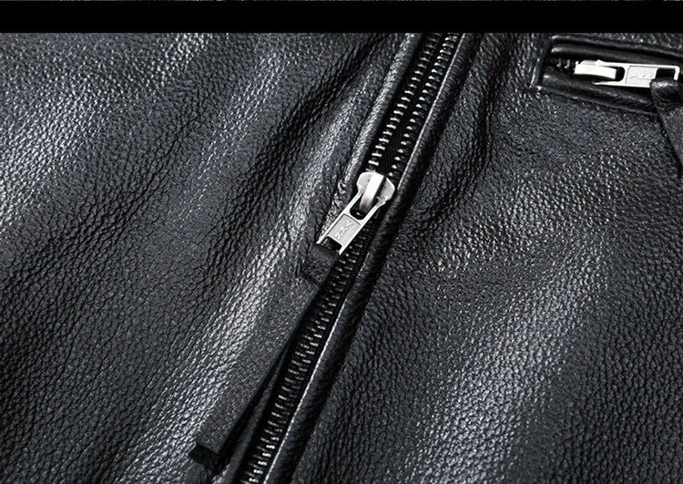 Mens Leather Jacket Autumn Men Clothing Handsome Motorcycle Jackets Two Colors Short Coats Kurtka M?ska Skórzana Slim