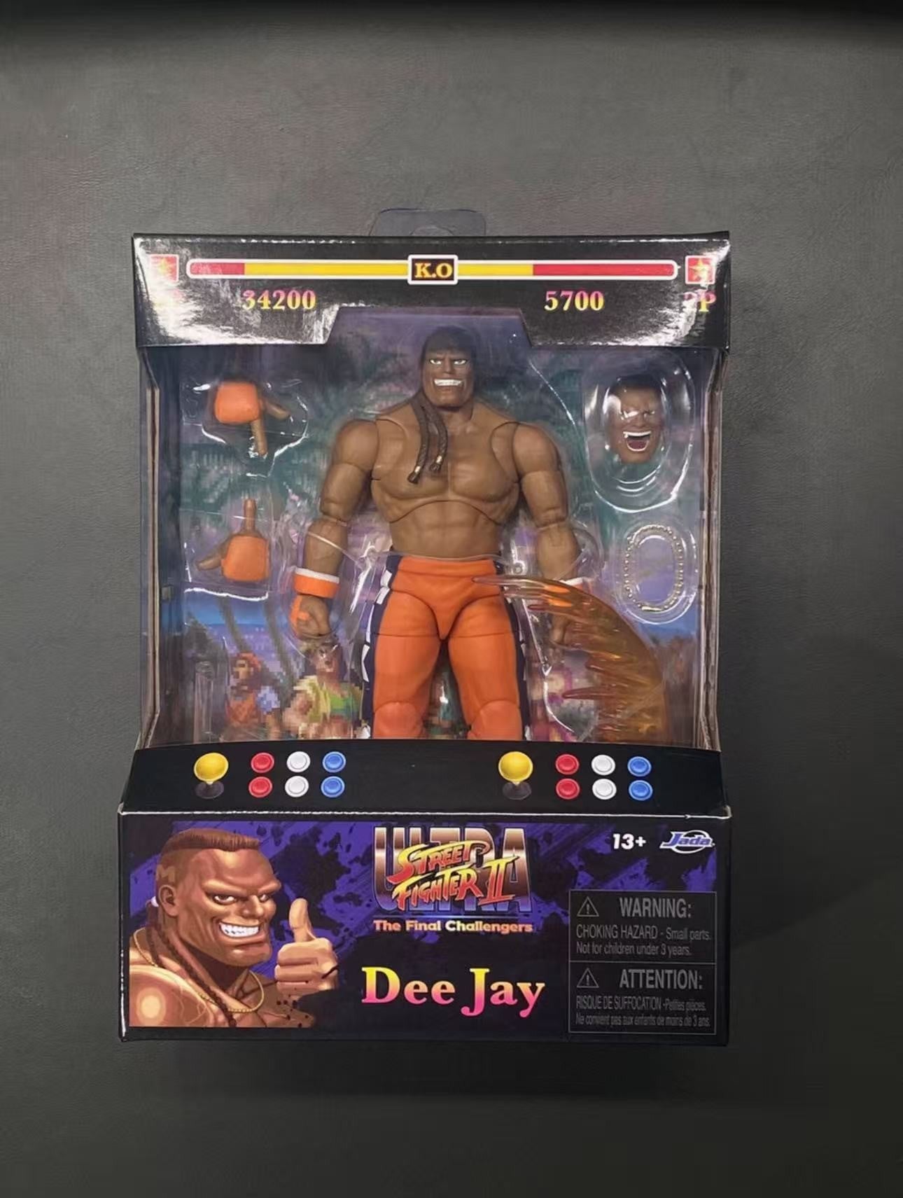 JADA Street Fighter 1/12 JADA Boneco Articulado Deejay Brinquedo Figura