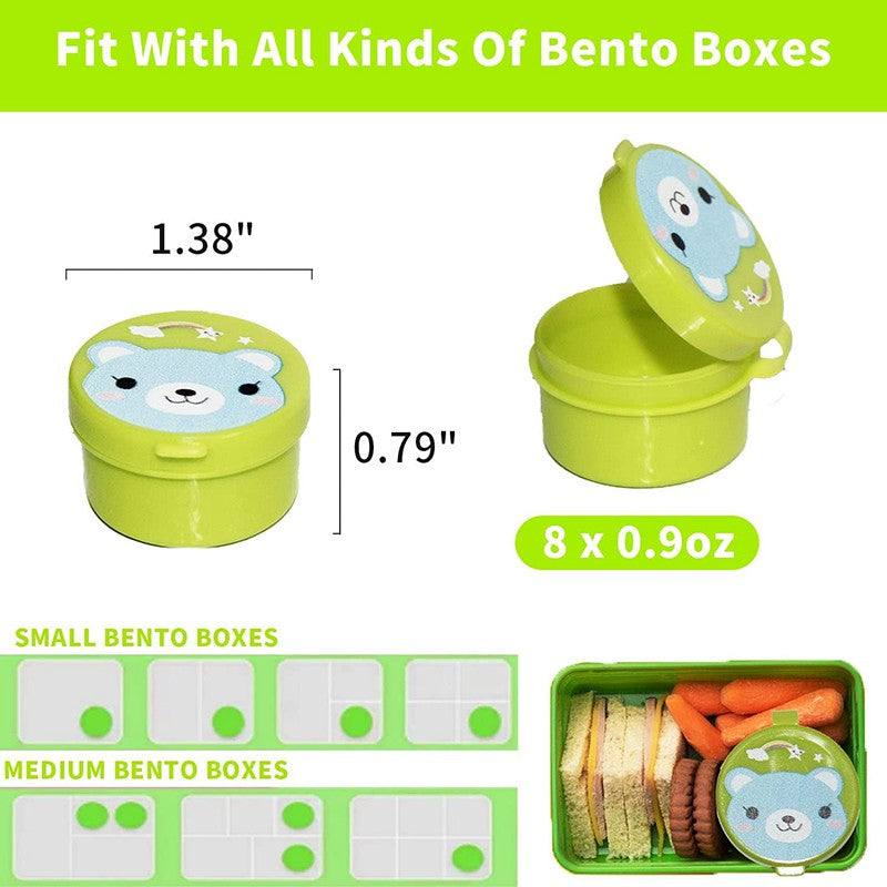 Mini Garfos de Fruta para Crianças Animais Fofos Palitos para Lanches com Cortador de Vegetais Conjunto de Divisórias de Silicone para Lancheira